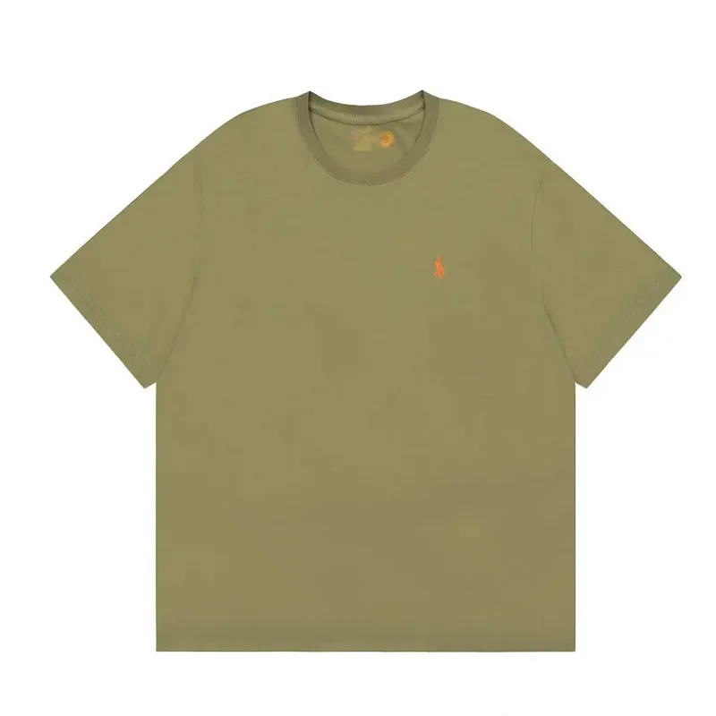 Polo T-Shirt with Orange Pony Embroidery