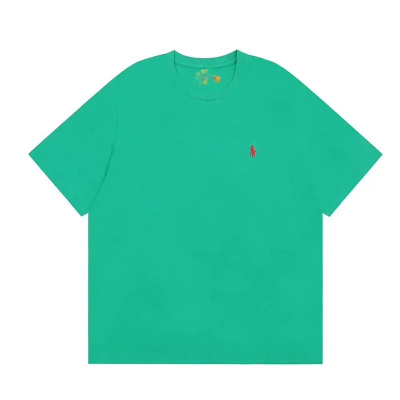 Polo Green T-Shirt with Red Pony