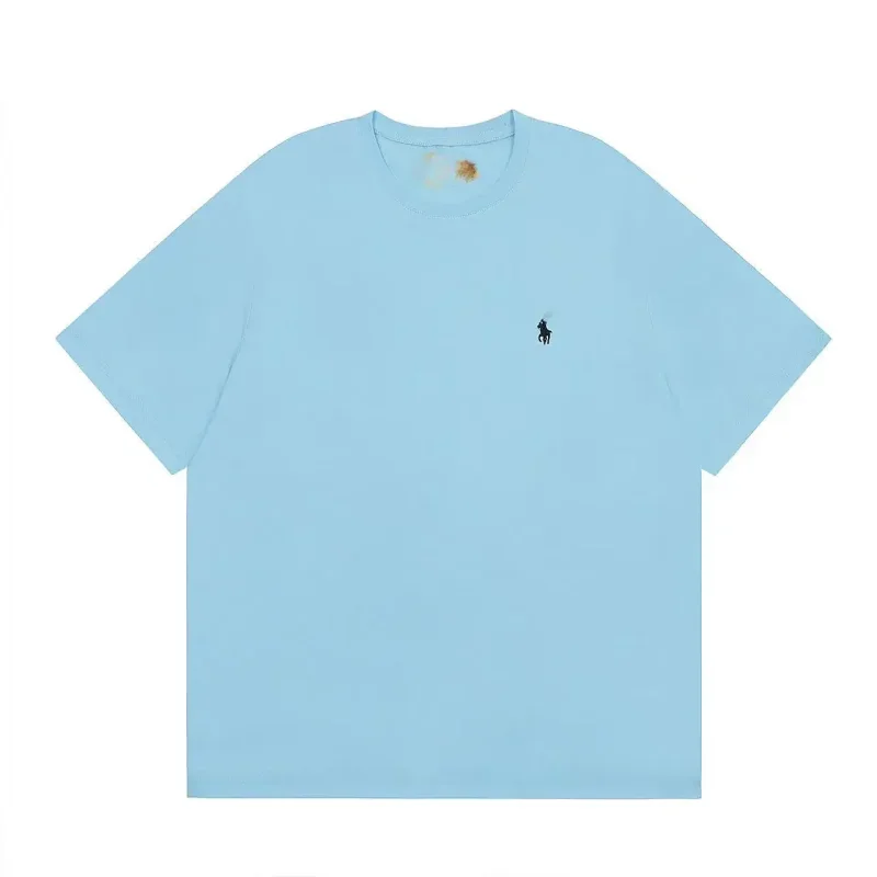 Polo T-Shirt with Embroidered Black Pony Logo