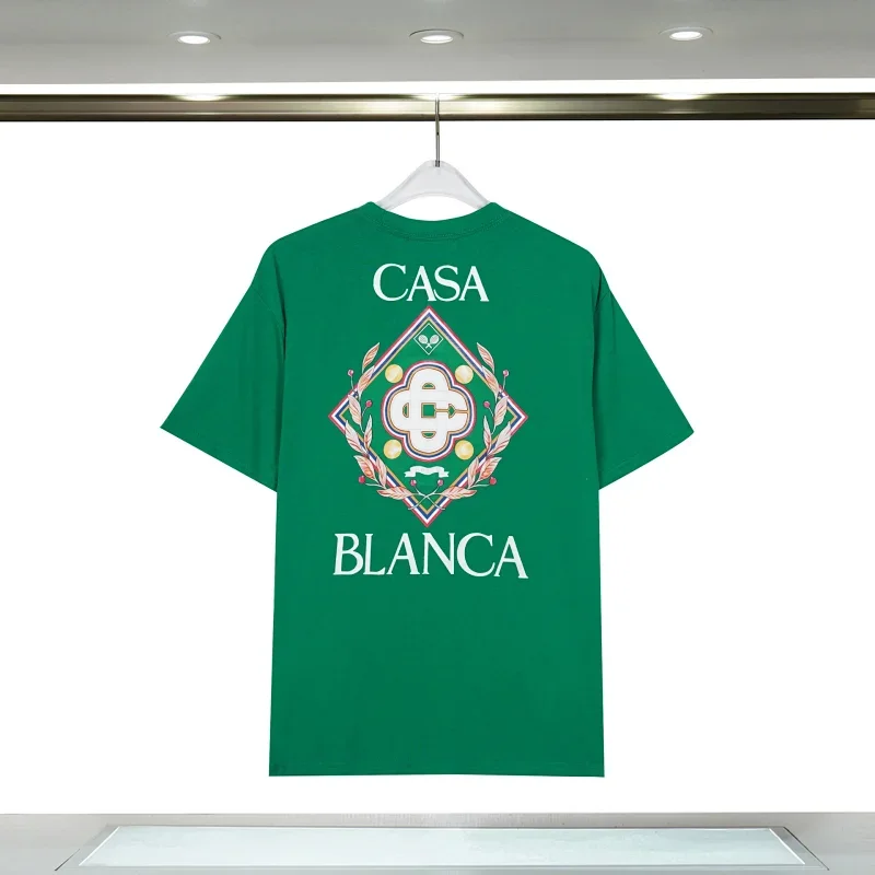 CASA BLANCA Green T-Shirt with Back Print