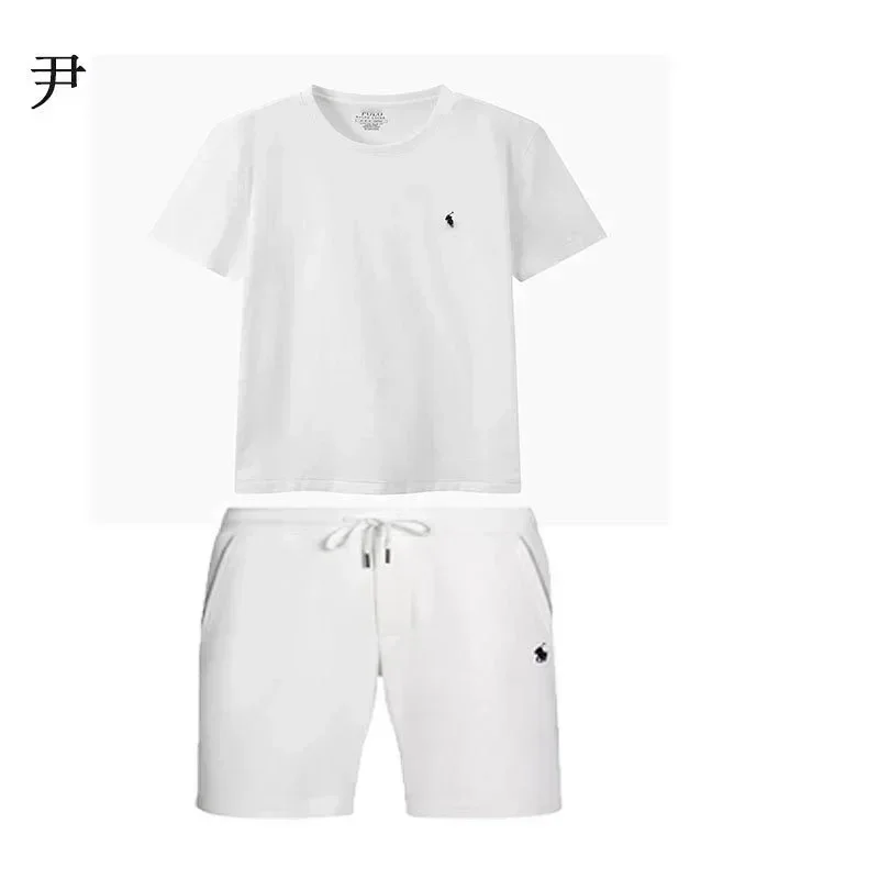 Polo White T-Shirt & Shorts Set