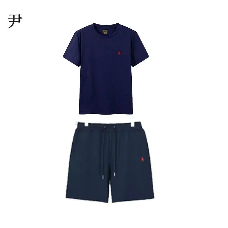 Polo Navy Blue T-Shirt & Shorts Set