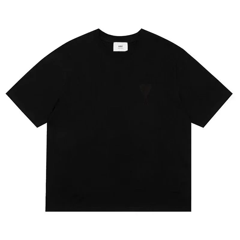 Ami Black T-Shirt Heart Logo