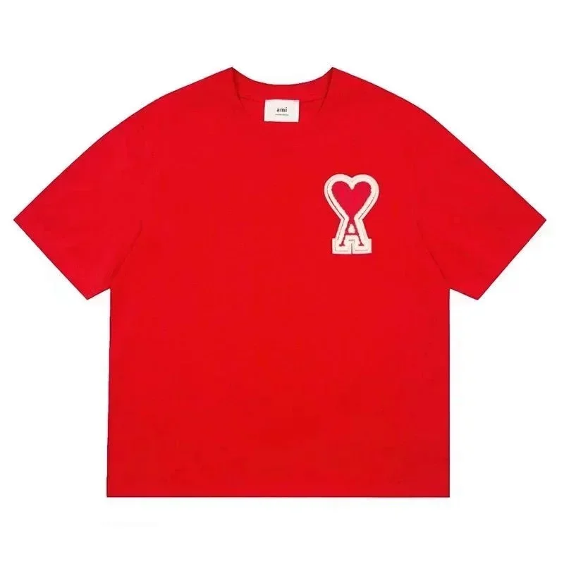 ami Red Heart Logo T-Shirt