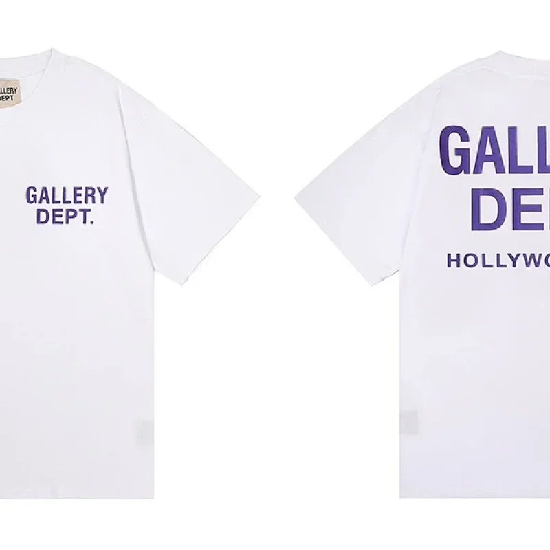 GALLERY DEPT. White T-Shirt Front & Back Print