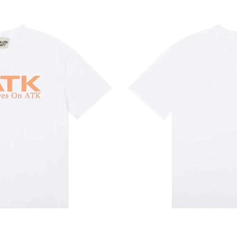 GALLERY DEPT White T-Shirt Orange ATK Print