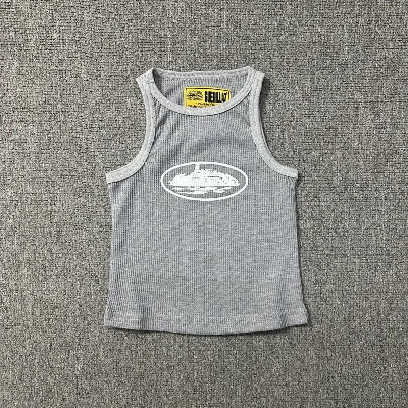 GUERILLA Gray Ribbed Tank Top