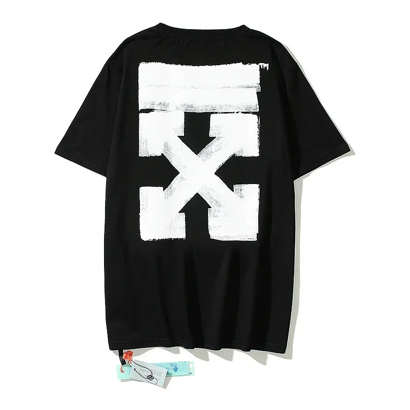 OFF-WHITE Black Back Arrow Graffiti Short Sleeve