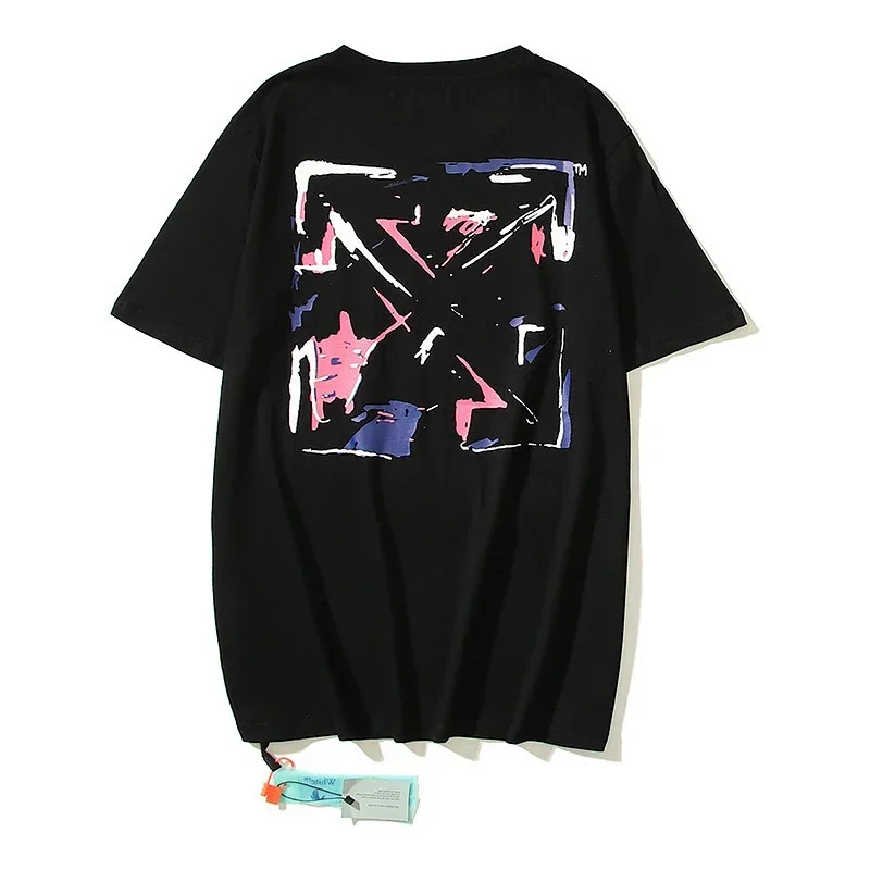 OFF-WHITE Black Back Arrow Graffiti Short Sleeve