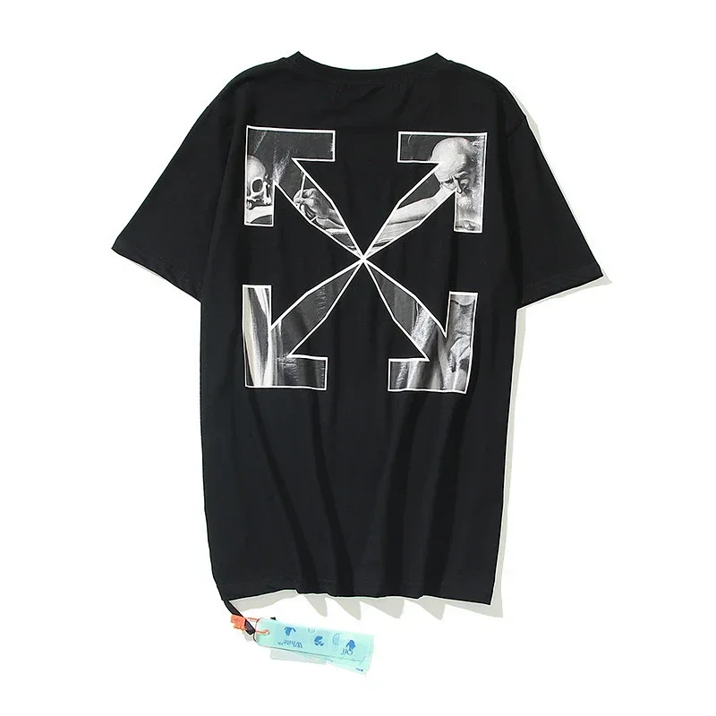 OFF-WHITE Arrow Art Print T-Shirt (Skull & Figure)