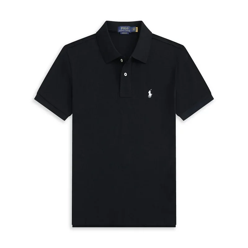Polo Black White Small Pony Polo Shirt