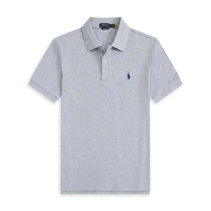 POLO Light Gray Red Pony Polo Shirt