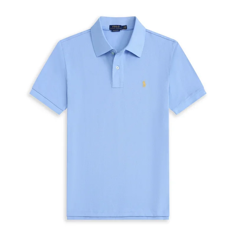 POLO Light Blue Embroidered Logo Polo