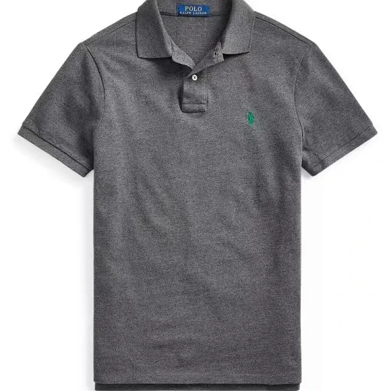 Polo Ralph Lauren Gray Polo T-Shirt w/ Green Pony Logo