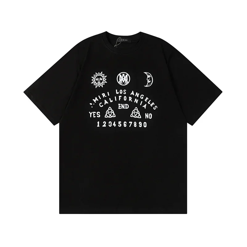 AMIRI Black Sun Moon Logo T-Shirt