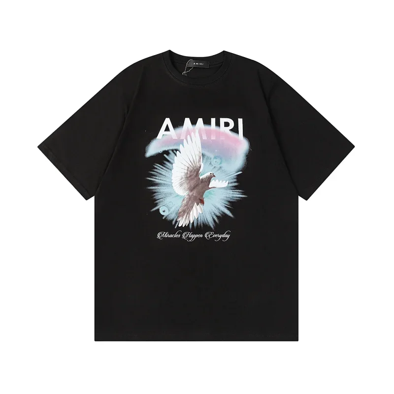 AMIRI Black Dove T-Shirt "Miracles Happen Everyday"