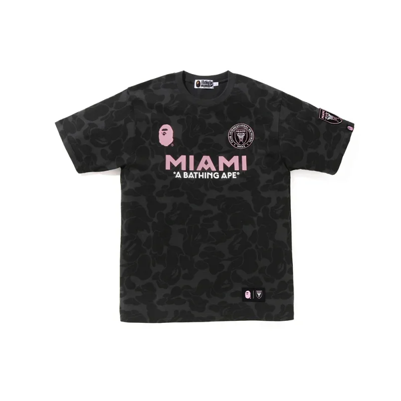 BAPE Miami Collaboration Black Camo Short Sleeve