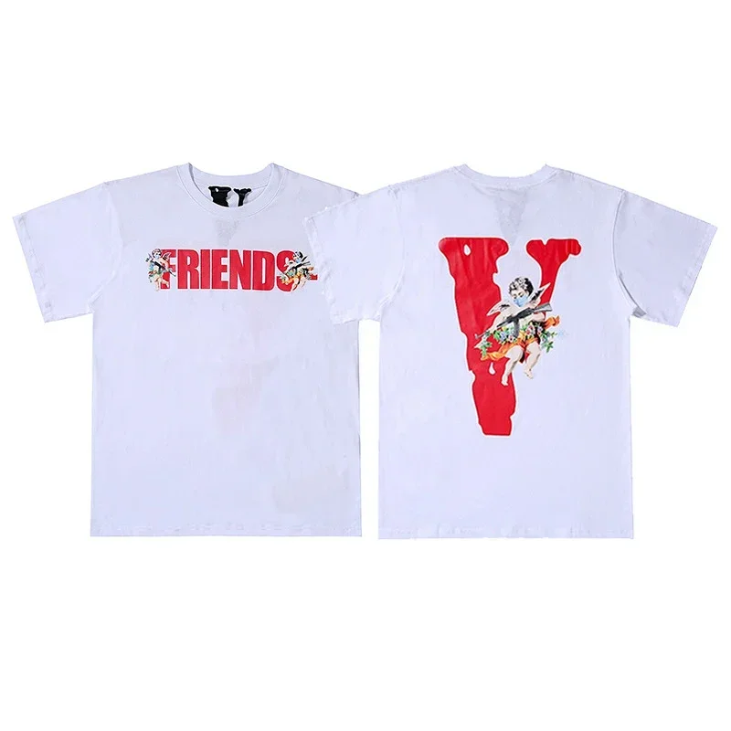 VLONE White Friends Angel Print Short Sleeve