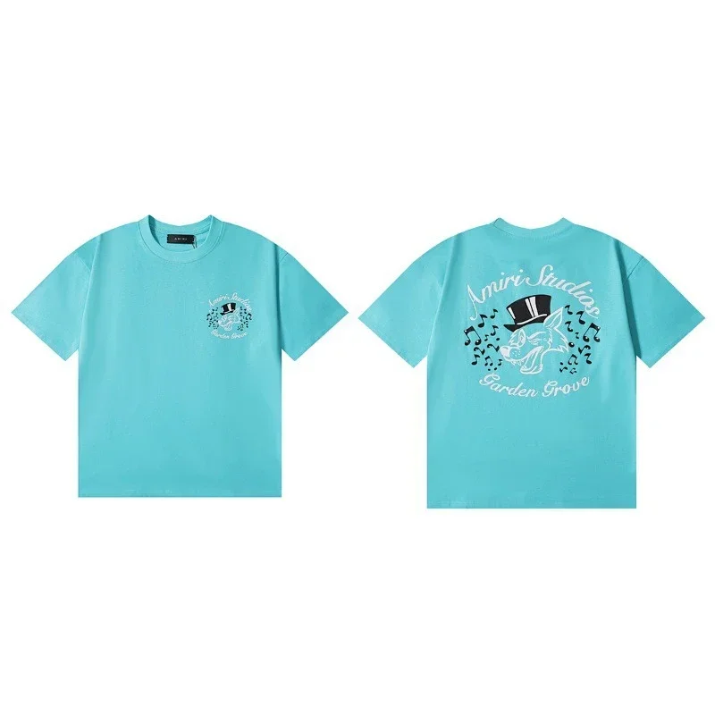 Amiri T-Shirt with Front Logo & Back Print