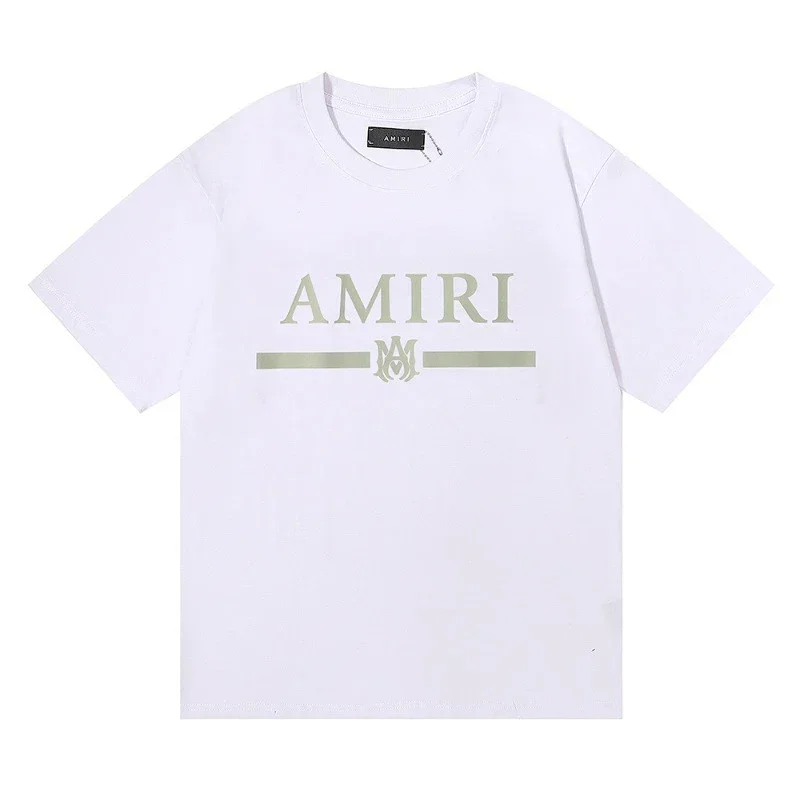 AMIRI White AMIRI Logo Print Short Sleeve