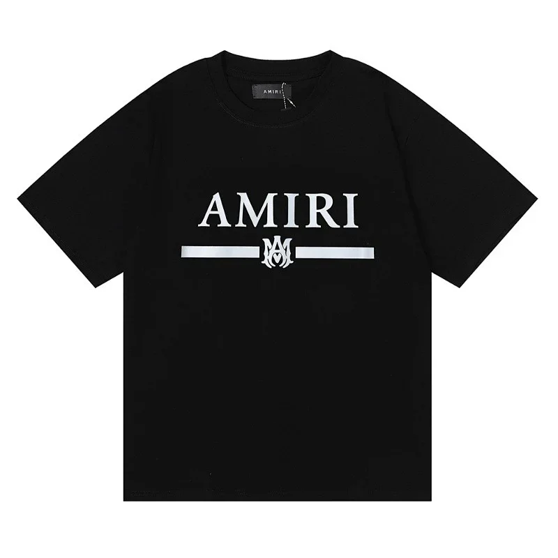 AMIRI Black Logo & Stripe T-Shirt