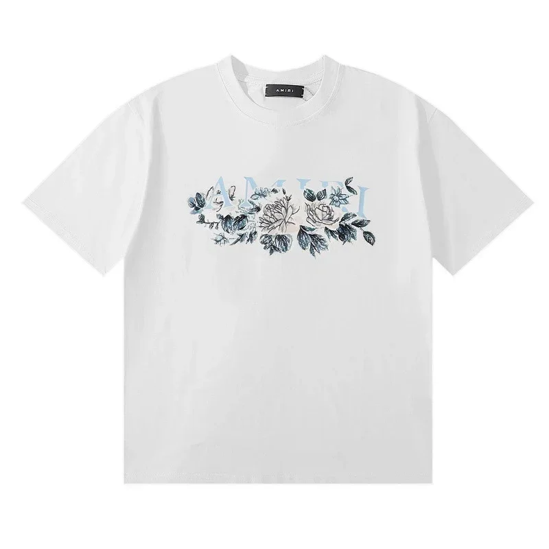 AMIRI Floral Logo Print T-Shirt