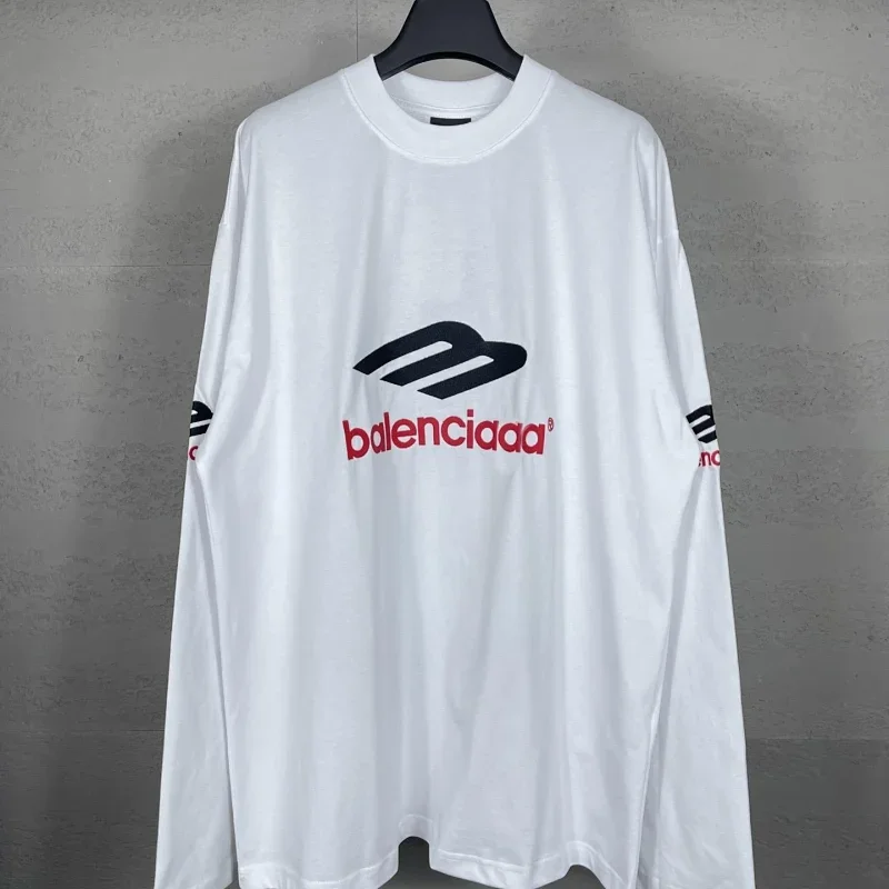 Balenciaad White Long Sleeve T-Shirt