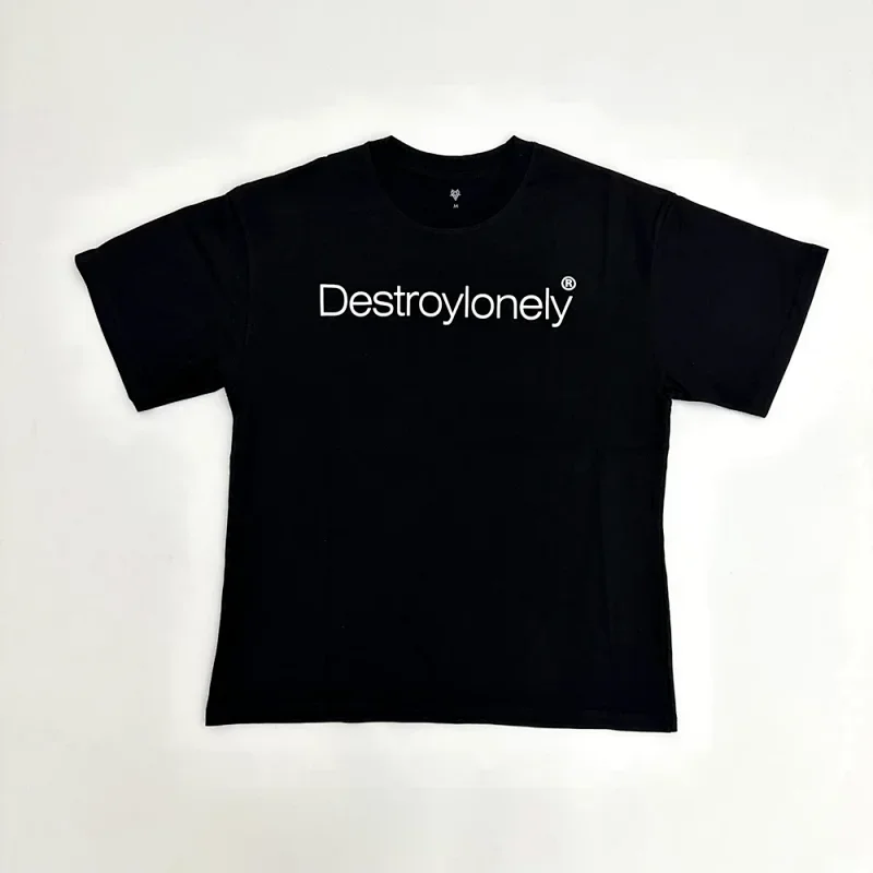 Destroylonely Black Logo Printed Tee