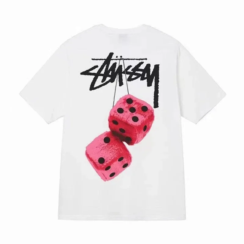 Stussy Pink Dice Graphic Tee