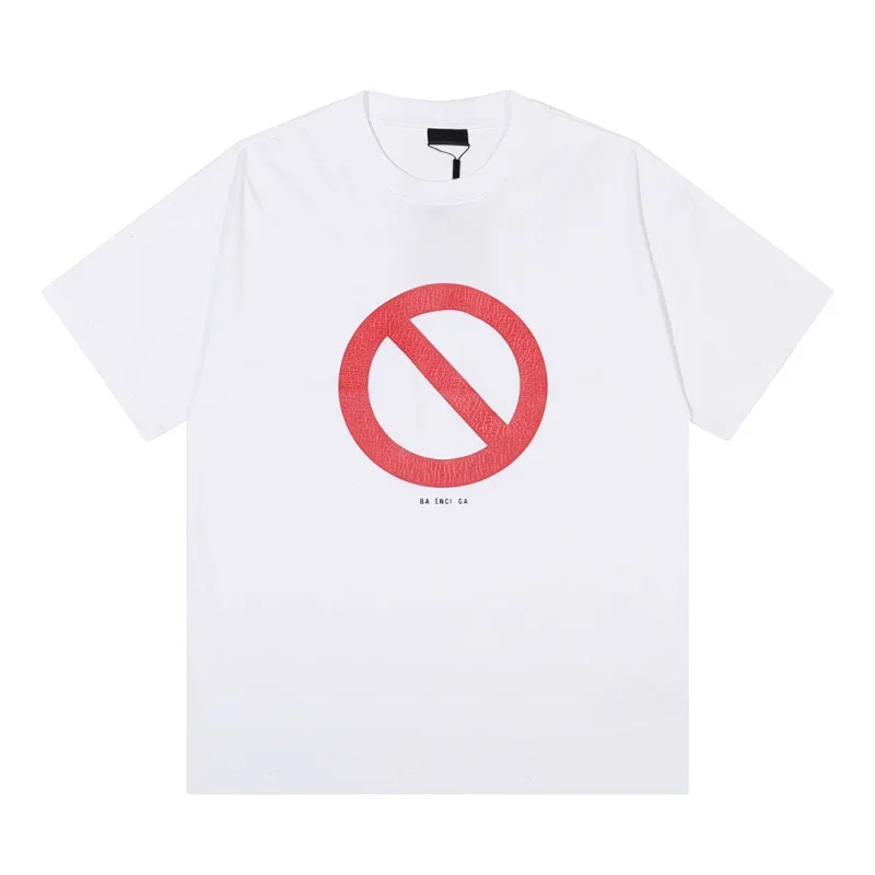 Balenciaga Prohibition Sign Graphic T-Shirt