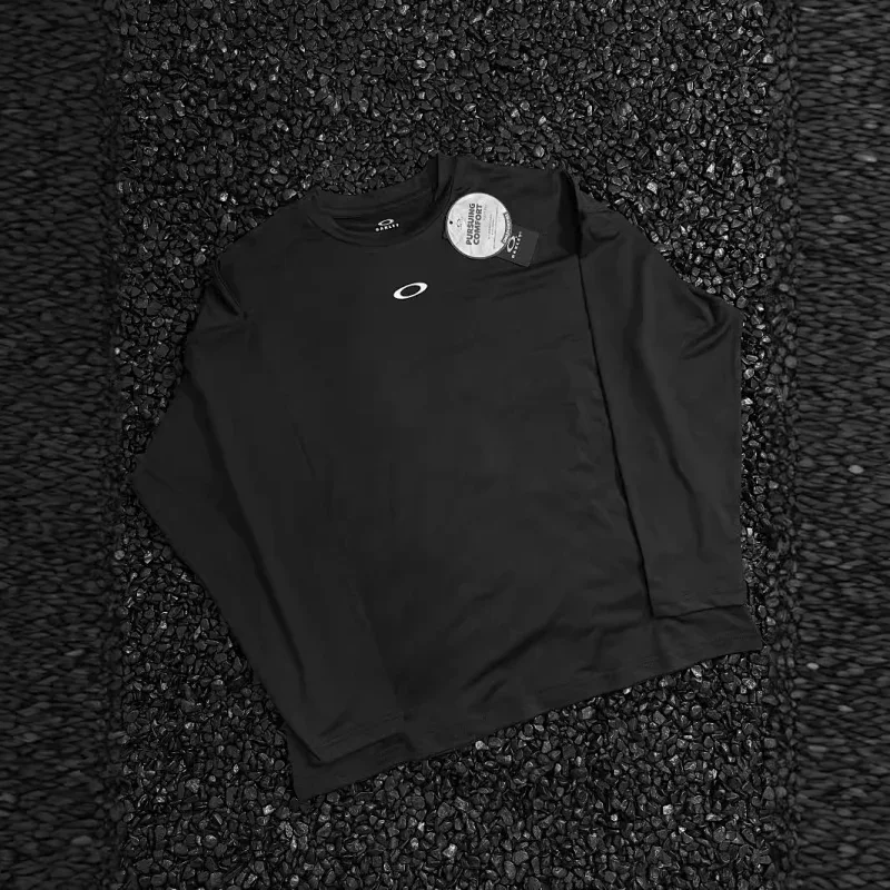 Oakley Black Long Sleeve Chest Logo T-Shirt