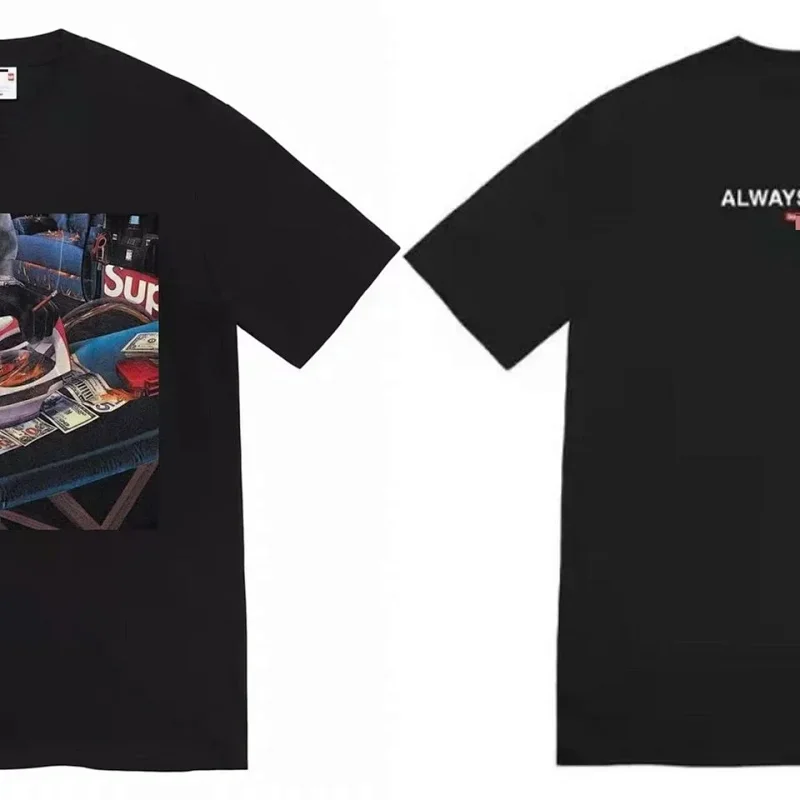 Supreme Black T-Shirt "ALWAYS" Graphic Print
