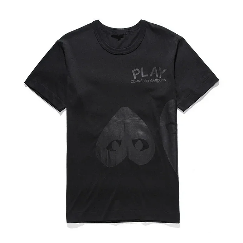 PLAY COMME des GARÇONS Black Heart Eye Text Print T-Shirt