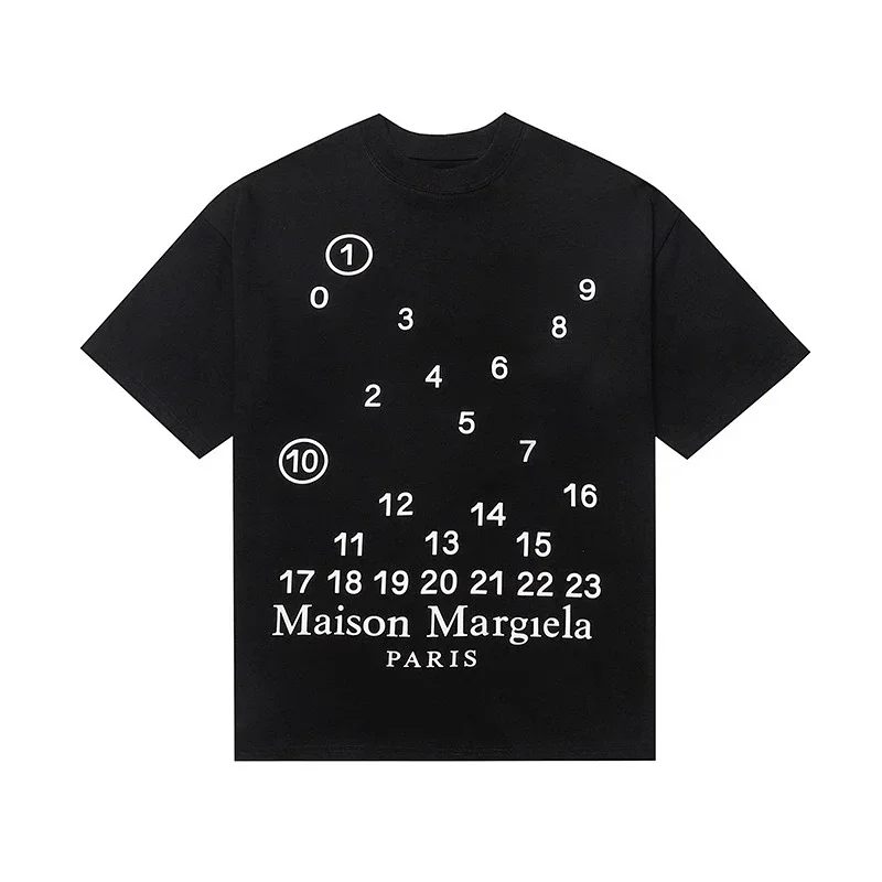 Maison Margiela Number 0-23 & Text Print T-Shirts