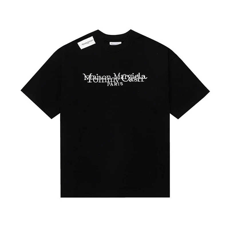 Maison Margiela Black Tommy Cash Logo Tee