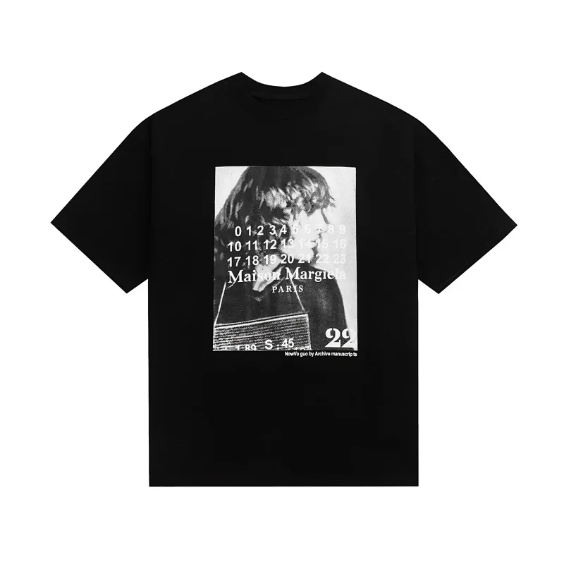 Maison Margiela Black Graphic Print T-Shirt