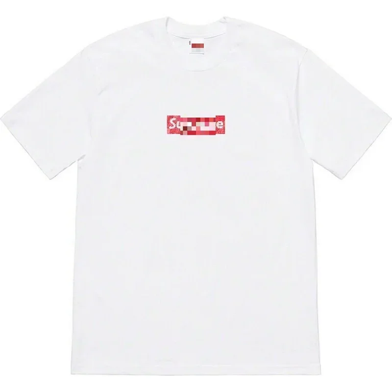 Supreme White T-Shirt Red Logo