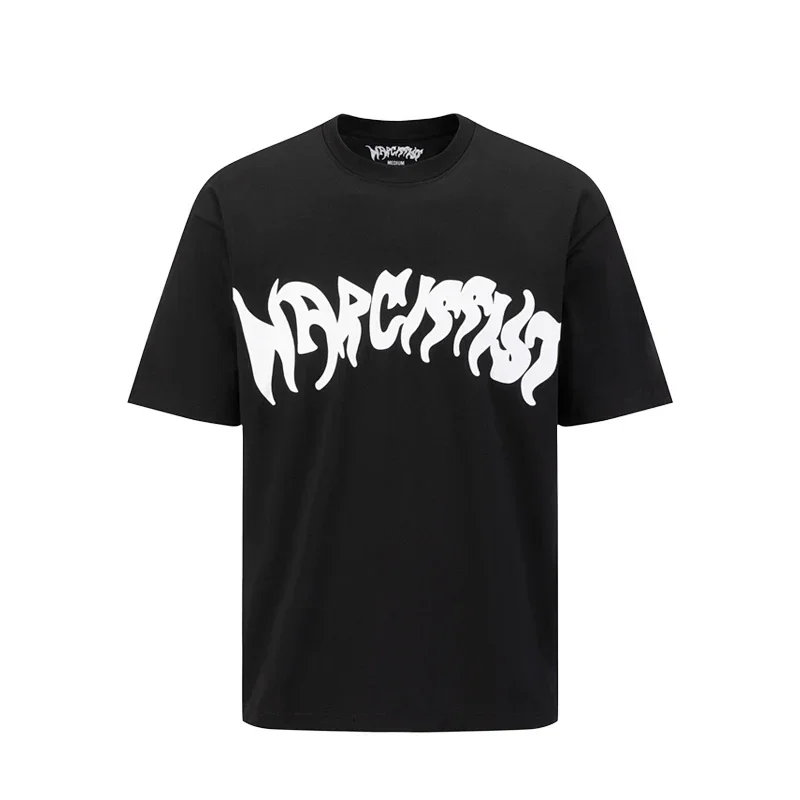 Narcissist Black T-Shirt White Print