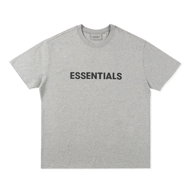ESSENTIALS Gray Printed Logo T-Shirt