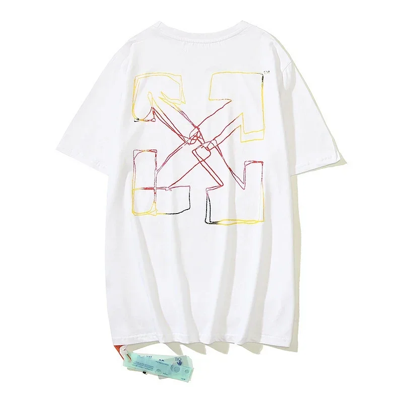 OFF-WHITE T-Shirts With Colorful Arrow Graphic
