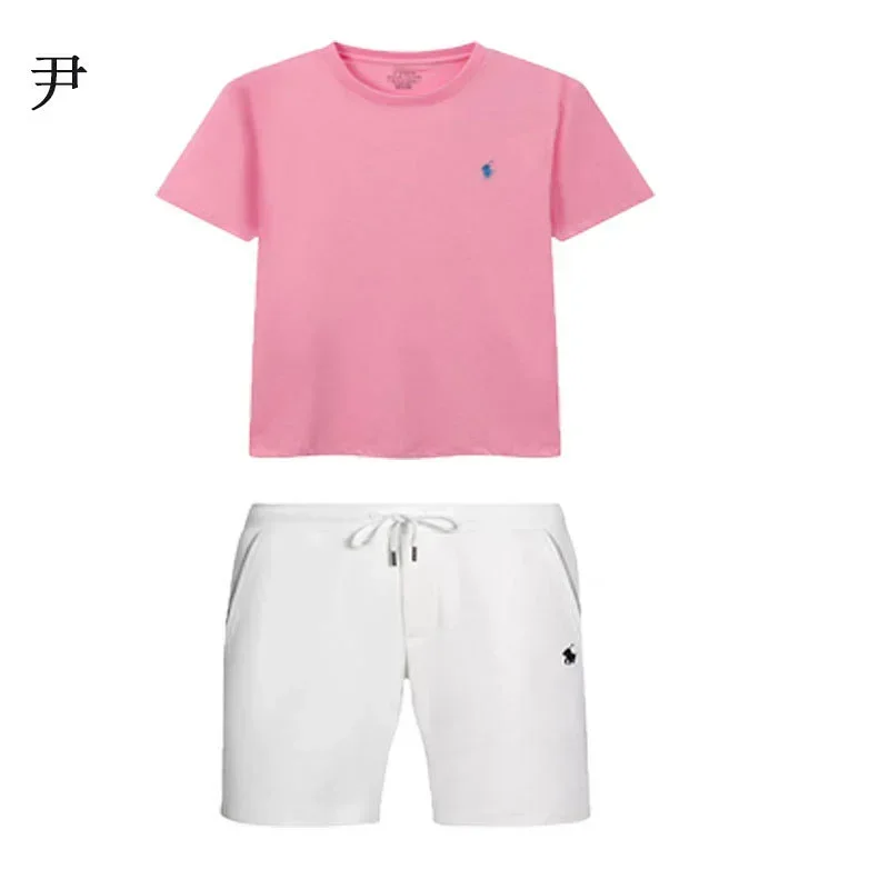 Polo Ralph Lauren Pink T-Shirt White Shorts Pony Logo Set