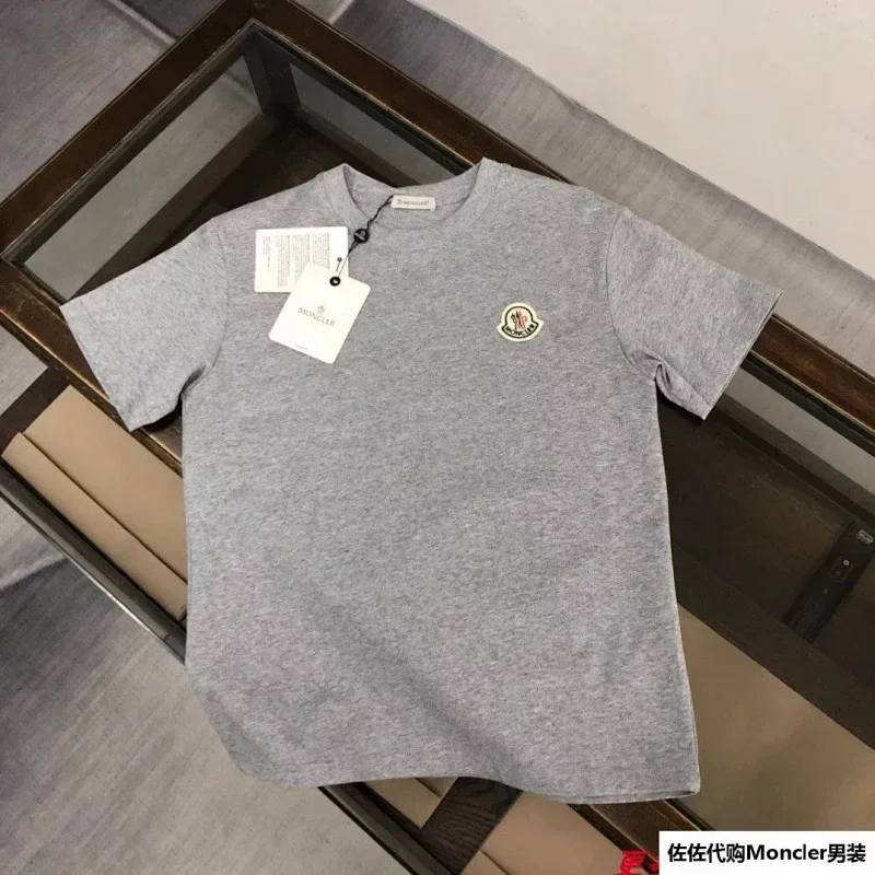 Moncler Gray Logo T-Shirt