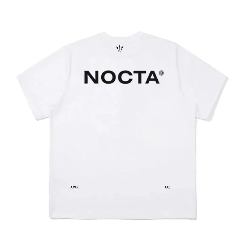 NOCTA White T-Shirt with Back Logo & Print