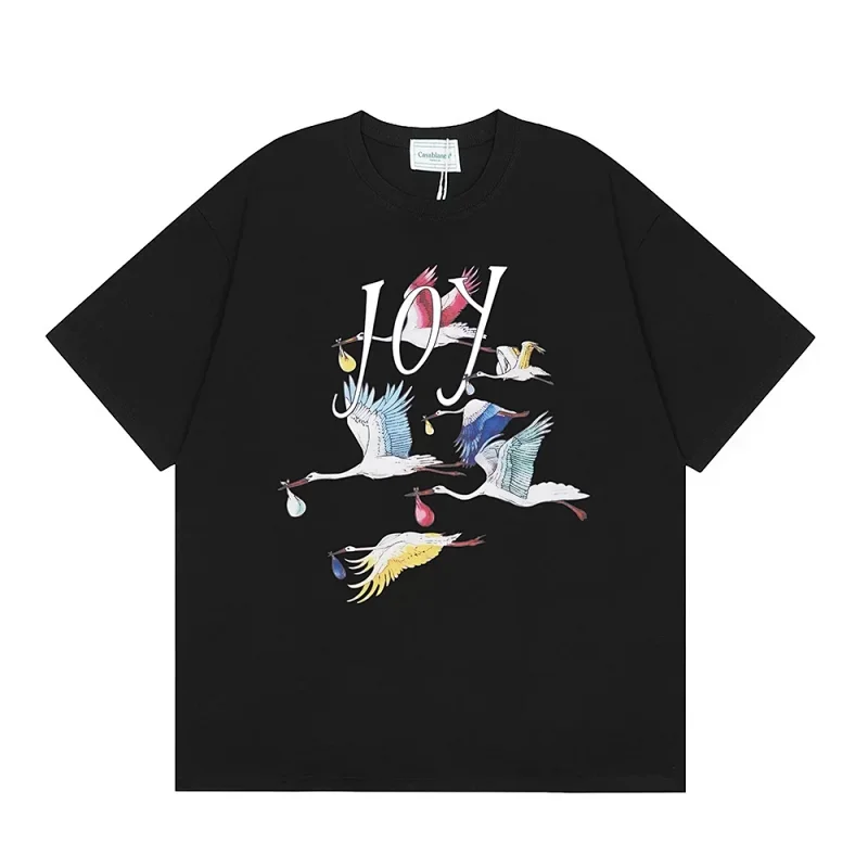Candybadet "JOY" & Storks Print T-Shirt