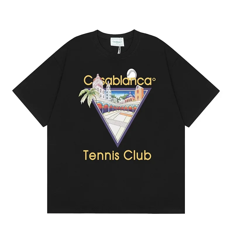 Casablanca Black Tennis Club T-Shirt