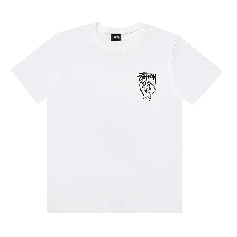 Stussy T-Shirt with Logo & Hand Graphic