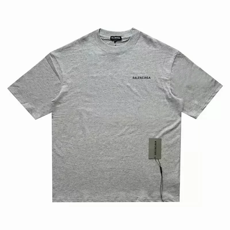 BALENCIAGA Gray Small Logo T-Shirt