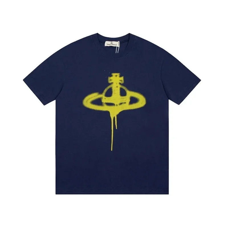 Vivienne Westwood Yellow Drip Saturn T-Shirt