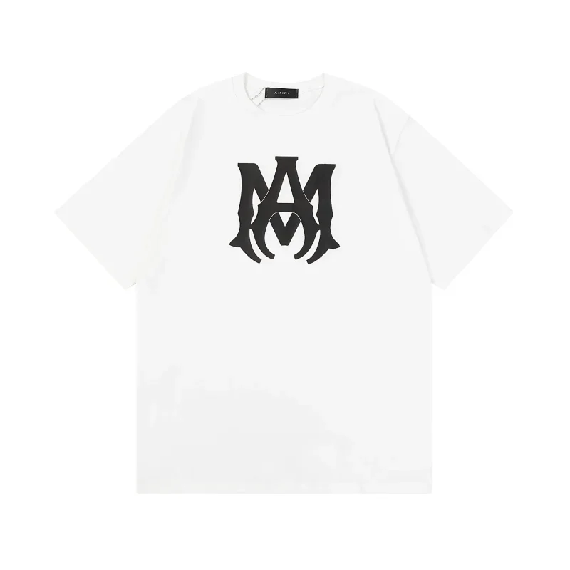 AM White T-Shirt with Black MAM Logo