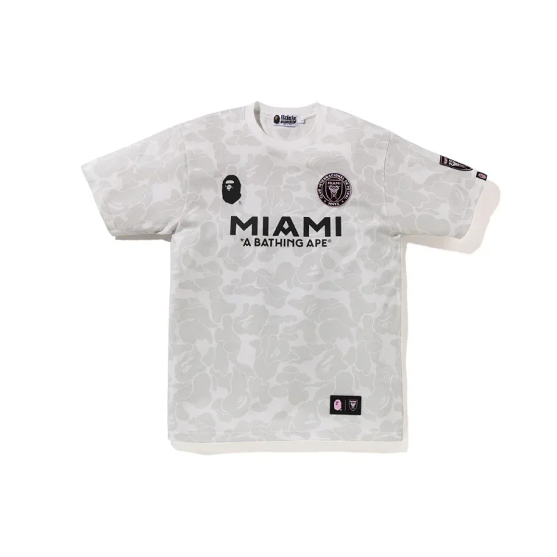 A BATHING APE White Camo Miami T-Shirt